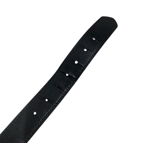 DVS Reversible Black Brown Bonded Leather Belt Sz 38 Skate - Picture 8 of 10